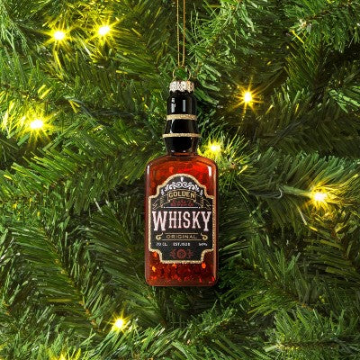 4.92" Christmas Glass Whisky Ornament - Wondershop™