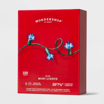 100ct Incandescent Smooth Mini Christmas String Lights With Green Wire - Wondershop™