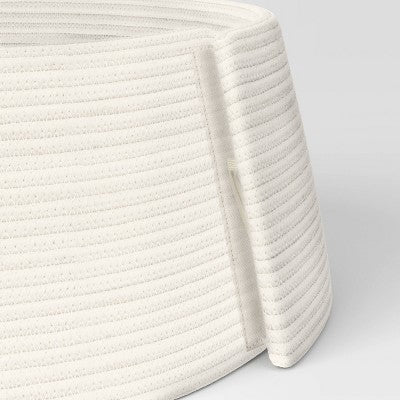 26" Roll-Up Rope Christmas Tree Collar Ivory - Wondershop™