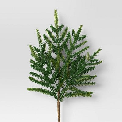 4pc Christmas Pick Set 2 Cedar Picks 2 Norfolk Pine - Wondershop™