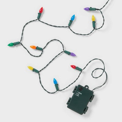 30ct LED Christmas Indoor Outdoor Novelty String Lights With Green Wire - Wondershop™