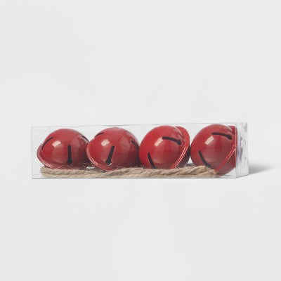 4ct Jingle Bell Christmas Ornament Set - Wondershop™