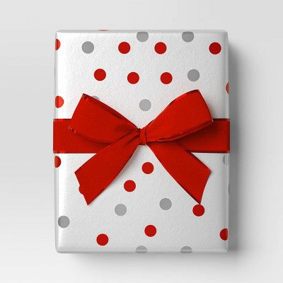 75' Christmas Velvet Ribbon Red With Metallic Edge - Wondershop™