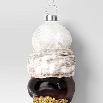 4" Christmas Glass Ice Cream Ornament - Wondershop™