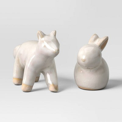8pk Ceramic White Christmas Set - Wondershop™
