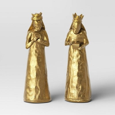 7pc Metallic Christmas Nativity Scene Figurine Set - Wondershop™ Gold