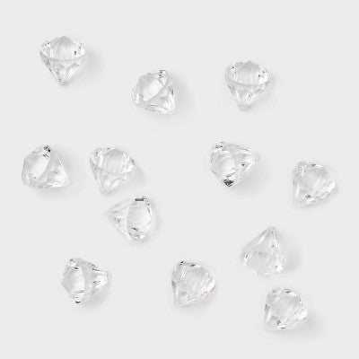 12pc Acrylic Diamond Christmas Tree Ornament Set - Wondershop™