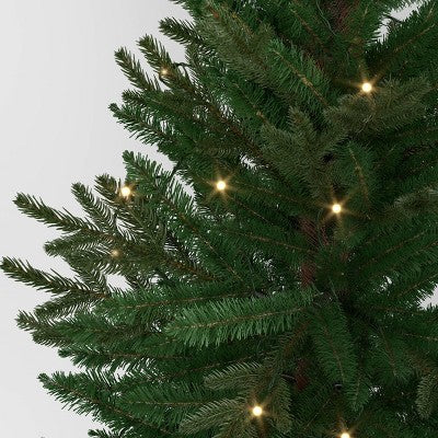 2pc 3' Pre-Lit Potted Balsam Fir Artificial Christmas Trees Warm LED White Lights - Wondershop™