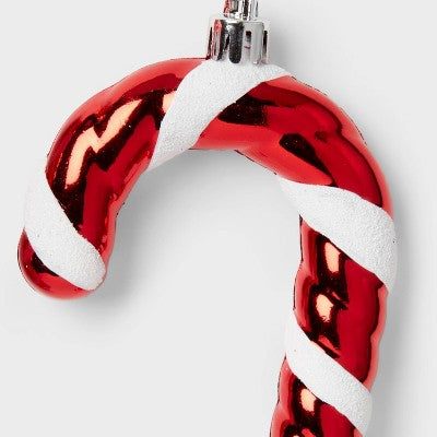 2ct Candy Cane Christmas Tree Ornament Set Red/White - Wondershop™