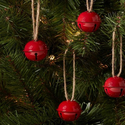 4ct Jingle Bell Christmas Ornament Set - Wondershop™