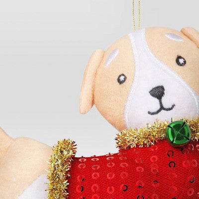 4" Christmas Dog Sweater Ornament - Wondershop™