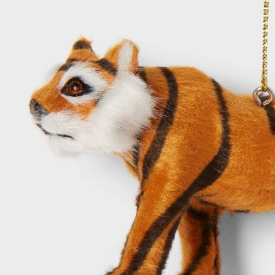 Faux Fur Tiger Christmas Tree Ornament - Wondershop™