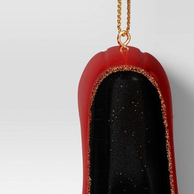 4" Christmas Resin Fancy Loafers Ornament Red - Wondershop™