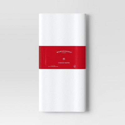 90ct Christmas Gift Tissue Paper White - Wondershop™