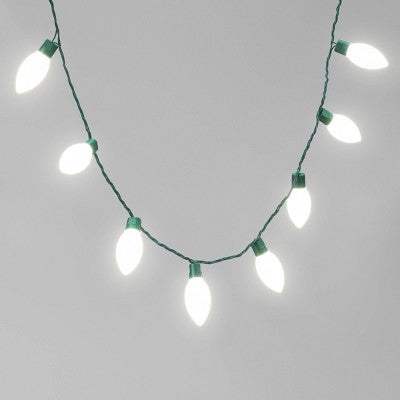 25ct LED C9 Classic Glow Indoor Outdoor Christmas String Lights With Green Wire - Wondershop™