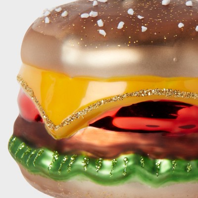 Glass Cheeseburger Christmas Tree Ornament - Wondershop™
