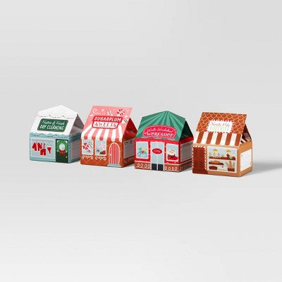  4ct Christmas Gift Boxes Holiday Shoppes - Wondershop™