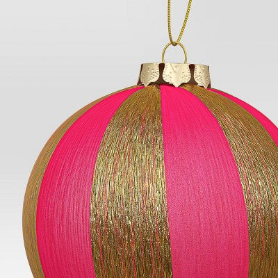  3.5" Christmas Hot Pink Thread Wrapping Ornament - Wondershop™