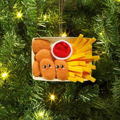  Christmas Fabric Chicken Nuggets Ornament - Wondershop™