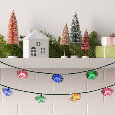  20ct Christmas Tinsel Lights Multi-Colored With Green Wire - Wondershop™