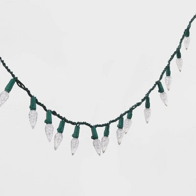  150ct LED C6 Faceted Christmas String Lights Spool With Green Wire - Wondershop™