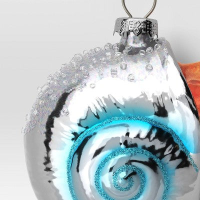  Christmas Glass Hermit Crab Ornament - Wondershop™