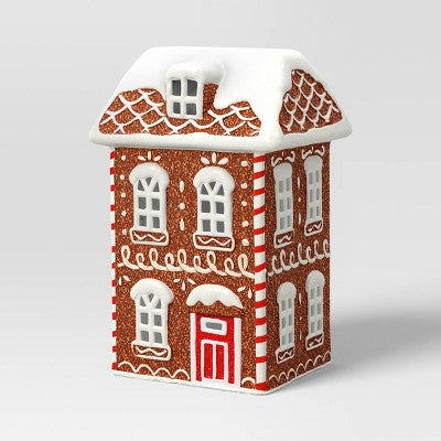  Christmas Ceramic Gingerbread House Decor Townhouse - Wondershop™