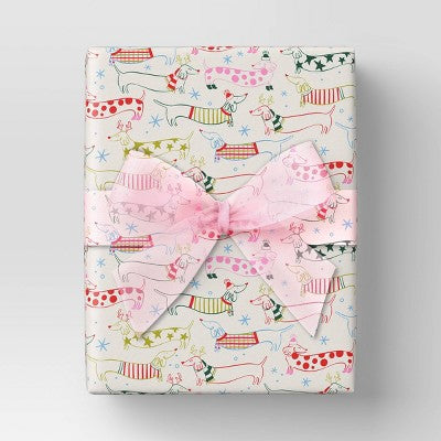  45' Christmas Holiday Cheer Premium Ribbon Pink Sheer - Wondershop™