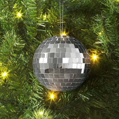  Wrap Essentials Christmas Silver Disco Ball - Wondershop™