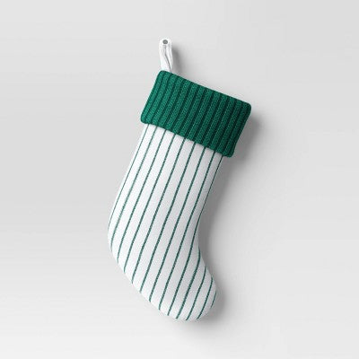  20" Woven Stripes Stocking - Wondershop™