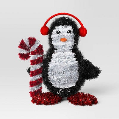  Christmas Tinsel Penguin With Headphones - Wondershop™