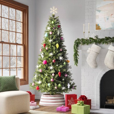  13.5" Pre-lit Snowflake Christmas Warm White LED Lights Tree Topper - Wondershop™