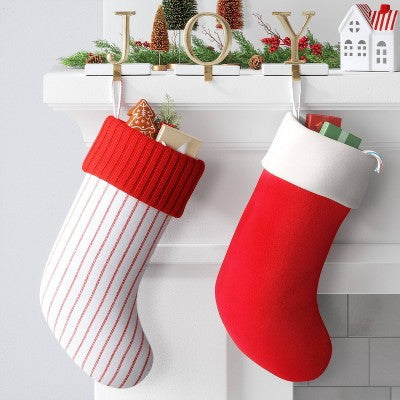  20" Velvet Stocking - Wondershop™