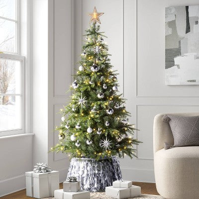  Christmas Lit Auto Rotating Star Tree Topper 5 Point Gold - Wondershop™