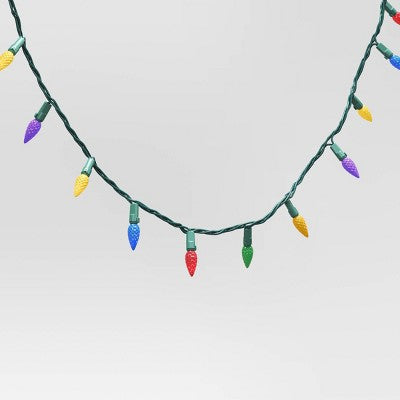  60ct LED Faceted C6 Christmas String Lights Twinkling With Green Wire - Wondershop™