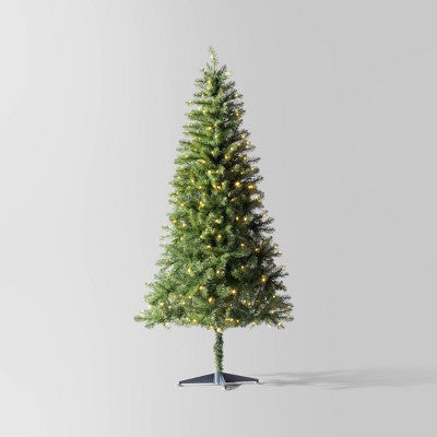 Pre-Lit LED Alberta Spruce Artificial Christmas Tree - Wondershop™