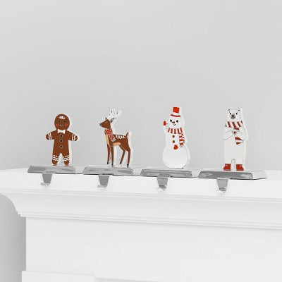  4ct Christmas Metal Character Stocking Holder - Wondershop™