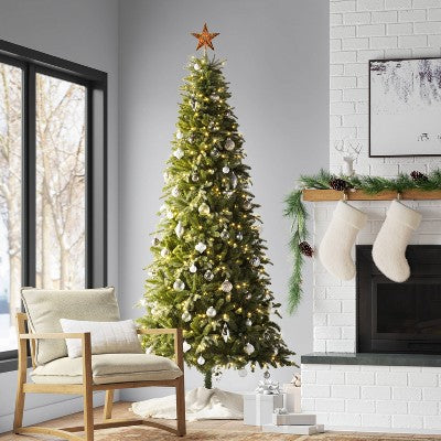  10" Pre-lit Faux Mercury Star Christmas Tree Topper - Wondershop™