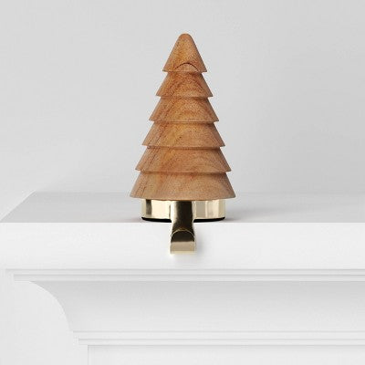  Christmas Wood Tree Stocking Holder - Wondershop™
