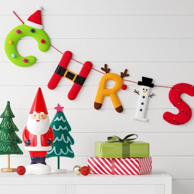  6' Colorful Fabric 'Christmas' Decorative Wall Garland - Wondershop™