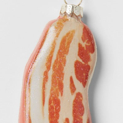  Bacon Glass Christmas Tree Ornament - Wondershop™: Gold, Indoor