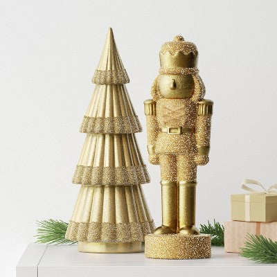  11.5" Christmas Nutcracker With Glittered Finish - Wondershop™
