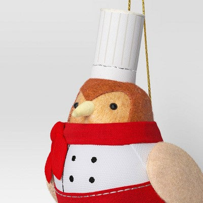  Christmas Featherly Friends Ornament Chef - Wondershop™