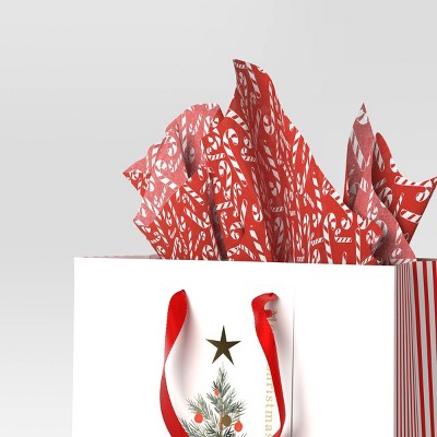  30ct Christmas Tissue Paper Red/White/Candy Canes - Wondershop™