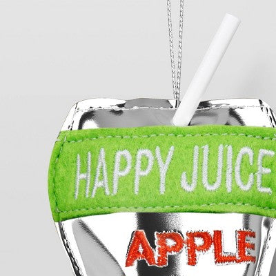  Christmas Fabric Juice Ornament Apple - Wondershop™