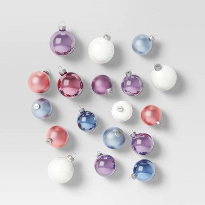  42pc Round Glass Christmas Tree Ornament Set - Wondershop™