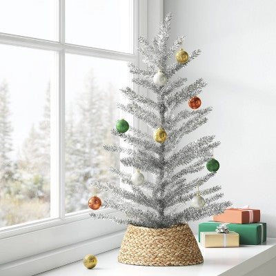  24" Unlit Tinsel Mini Artificial Christmas Tree - Wondershop™