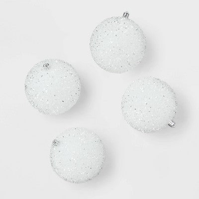  9pc Tinsel Ball Christmas Tree Ornament Set - Wondershop™