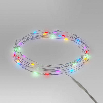  30ct LED Battery Operated Dewdrop Fairy String Lights - Wondershop™