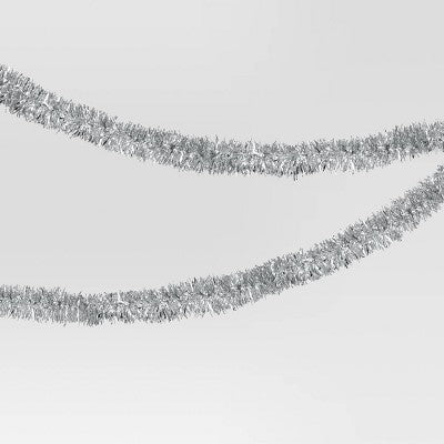  15' Mini Tinsel Christmas Garland - Wondershop™